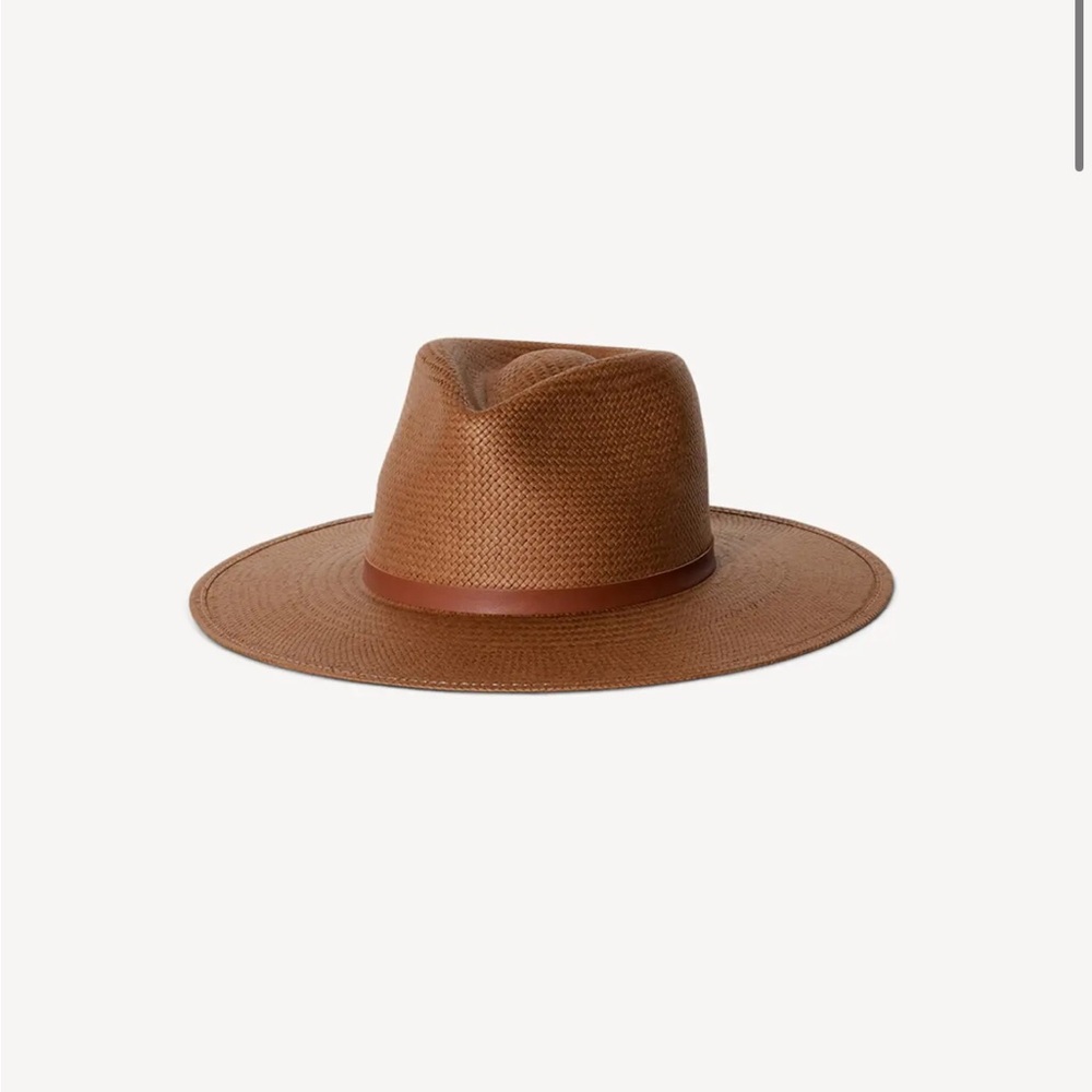 NWT Janessa Leone Sherman Brown Fedora Hat